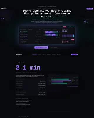 Dental ERP Landing Page Template | Tech Glass Design