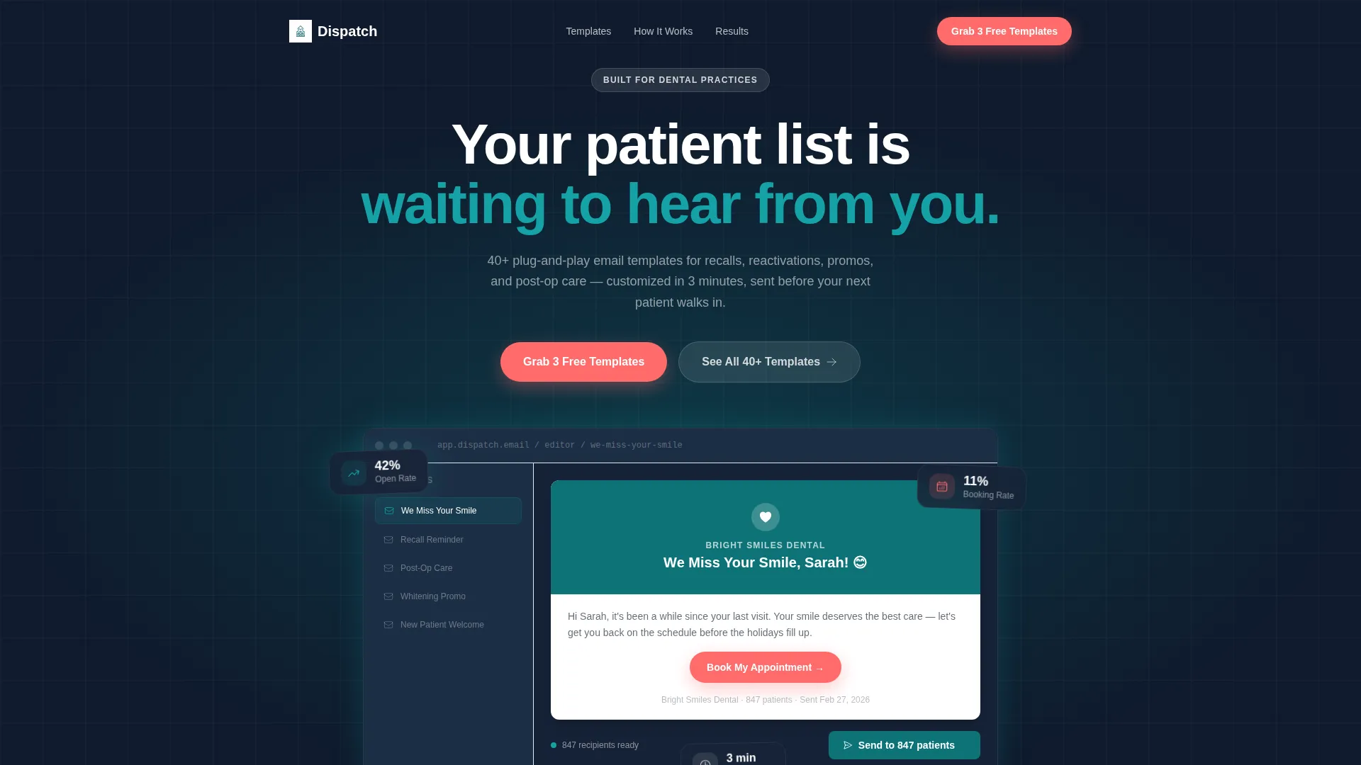 Specialist Dental Digital Presence Professional Website Template
