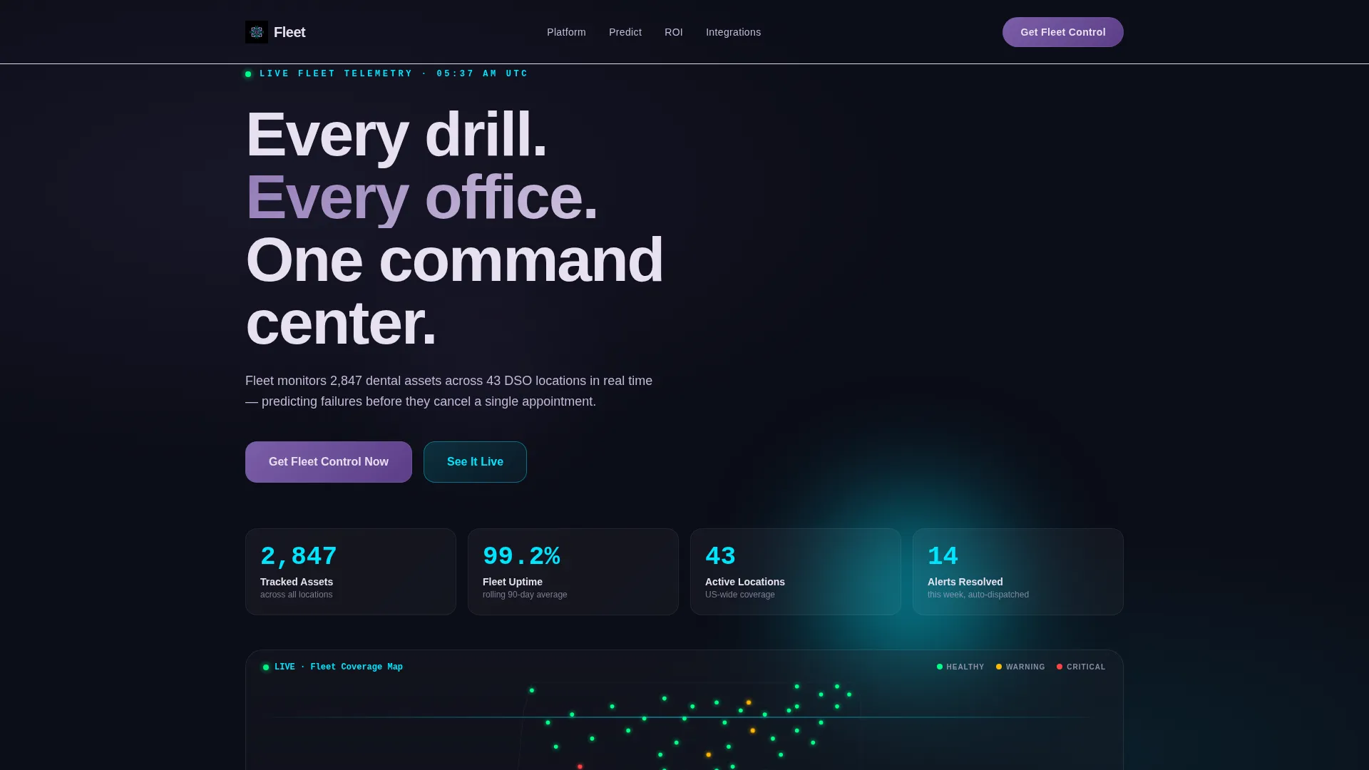 Dental Software Site Maintenance Website Template