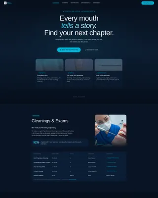 Specialist Dental Digital Presence Appointment Booking Website Template