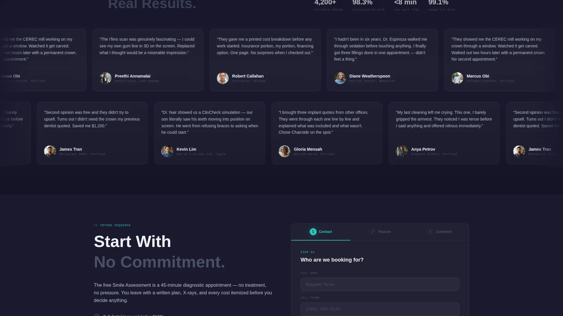 Modern Dental Clinic Dashboard Website Template
