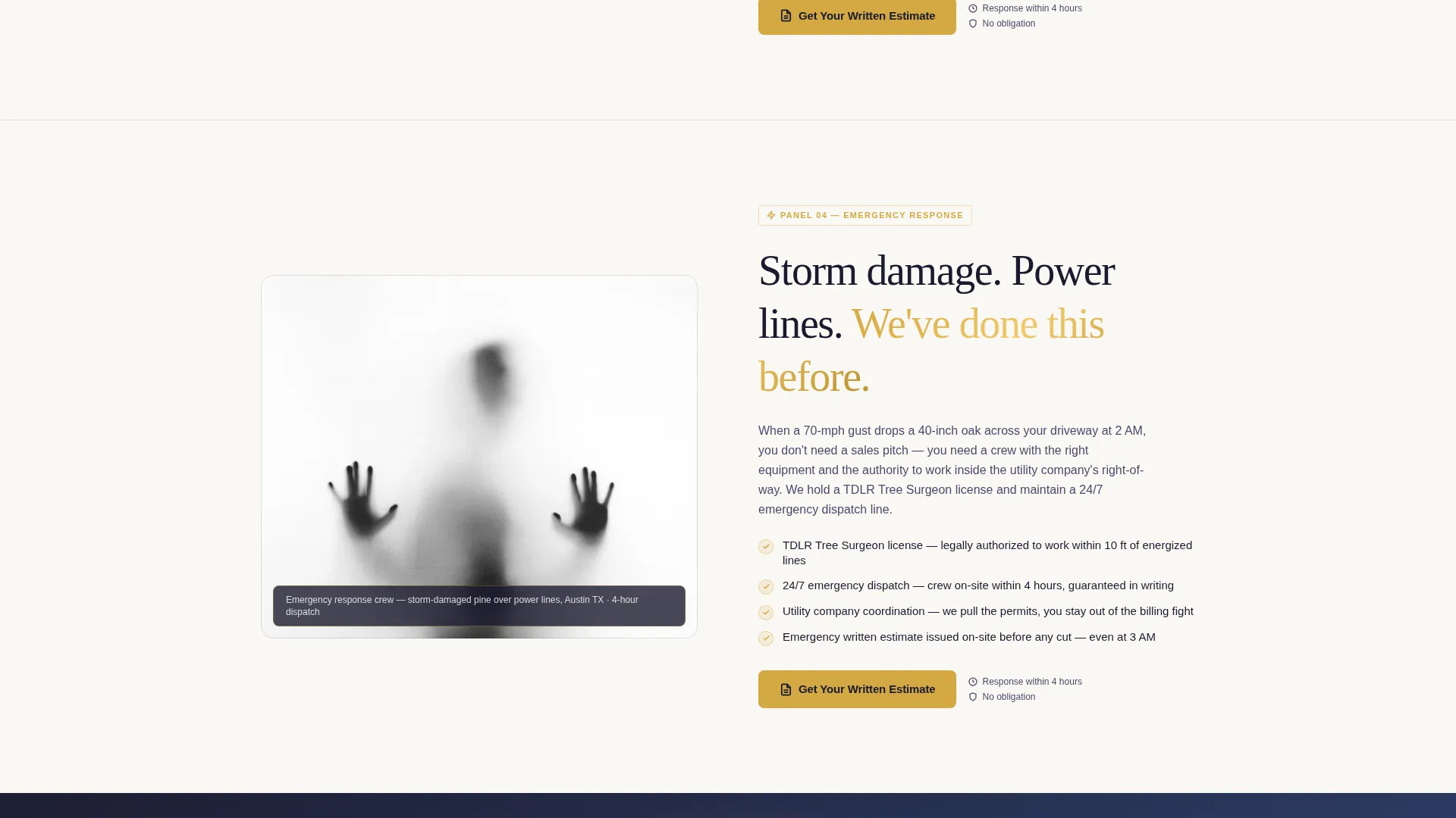 Tree Service Marketing Specialist Professional Website Template