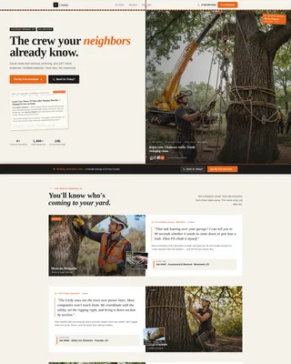 Tree Service Landing Page Template for Lead Gen