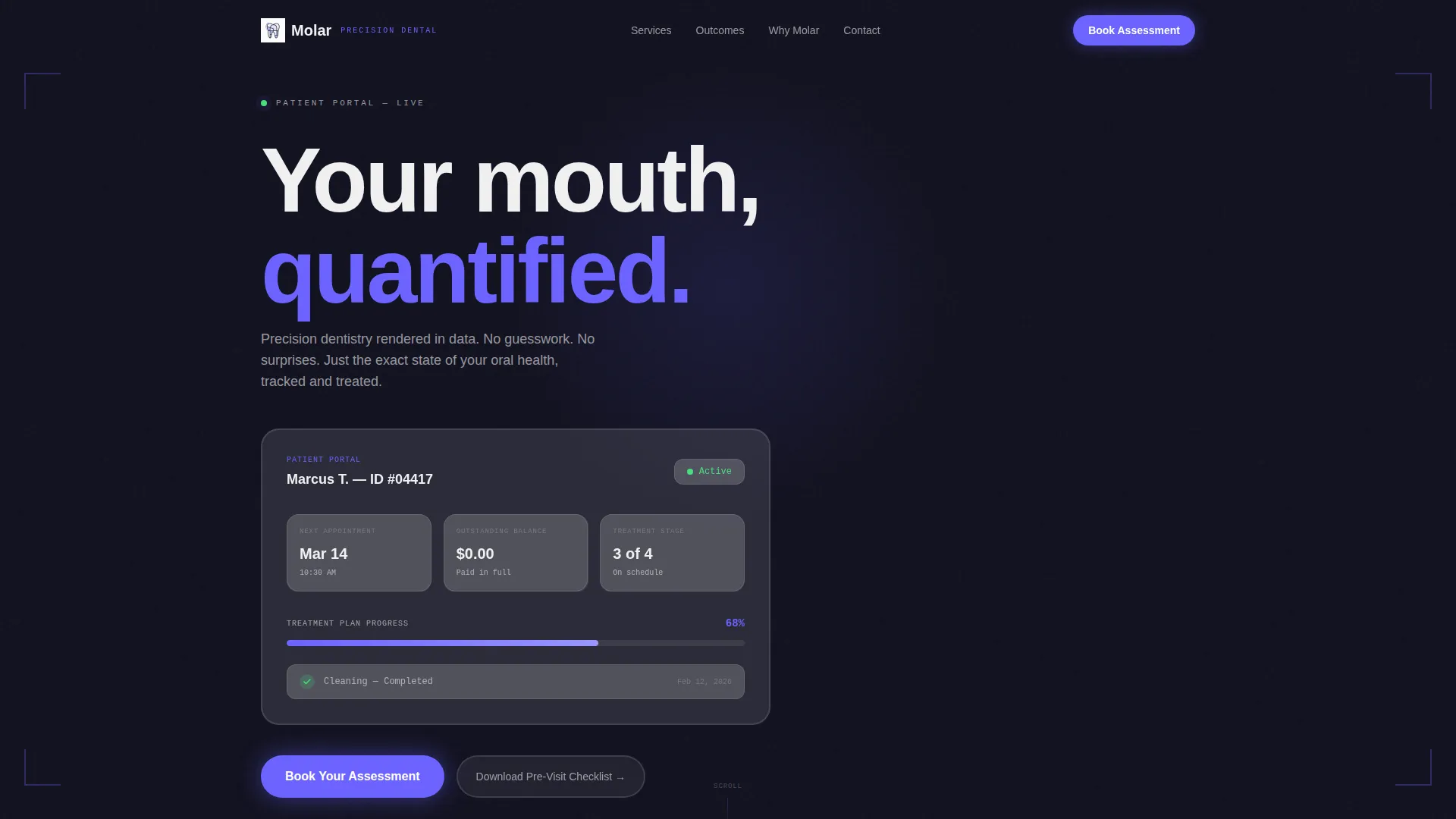 Premium Dental Practice Proof-First Website Template