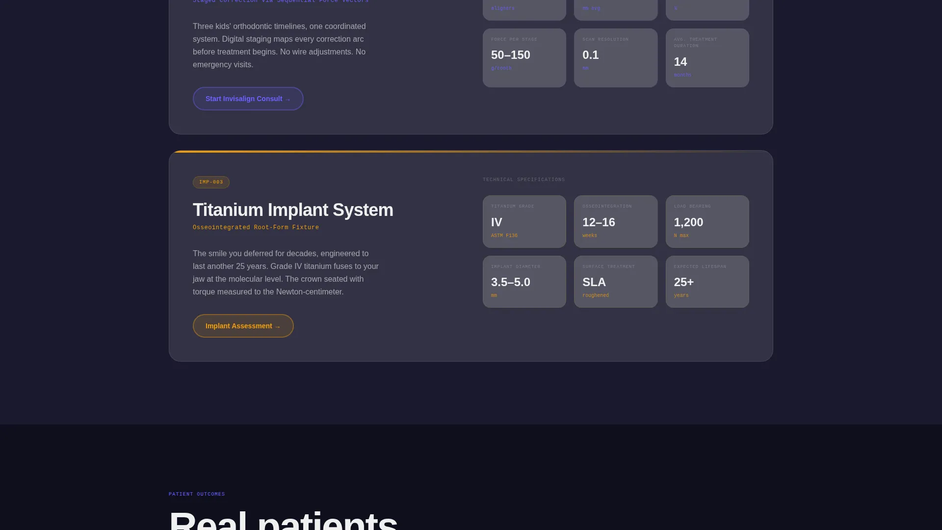 Premium Dental Practice Proof-First Website Template