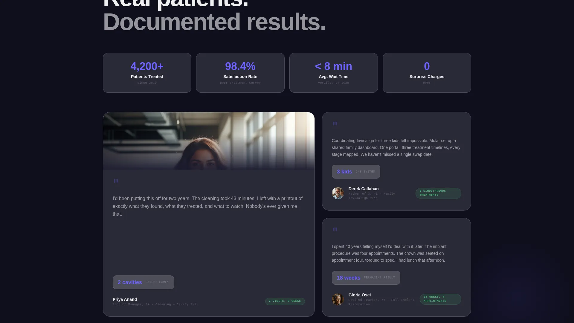 Premium Dental Practice Proof-First Website Template