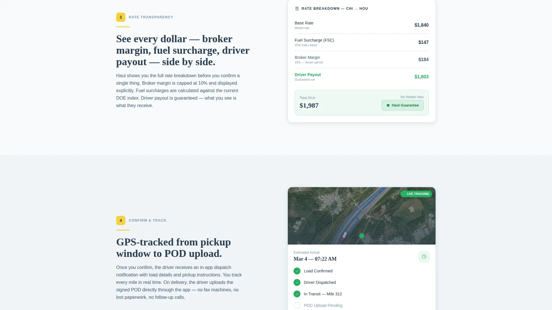 Truck Driver Booking Website Template