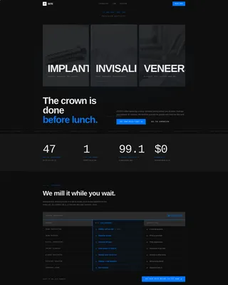Dental Treatment Options Comparison Website Template