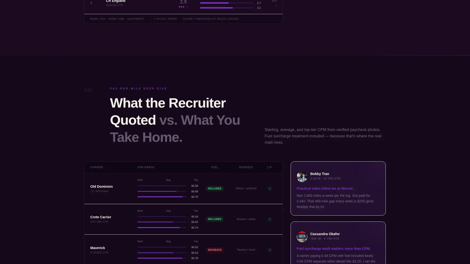 Truck Driver Careers Website Template