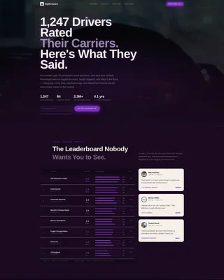 Truck Driver Careers Website Template