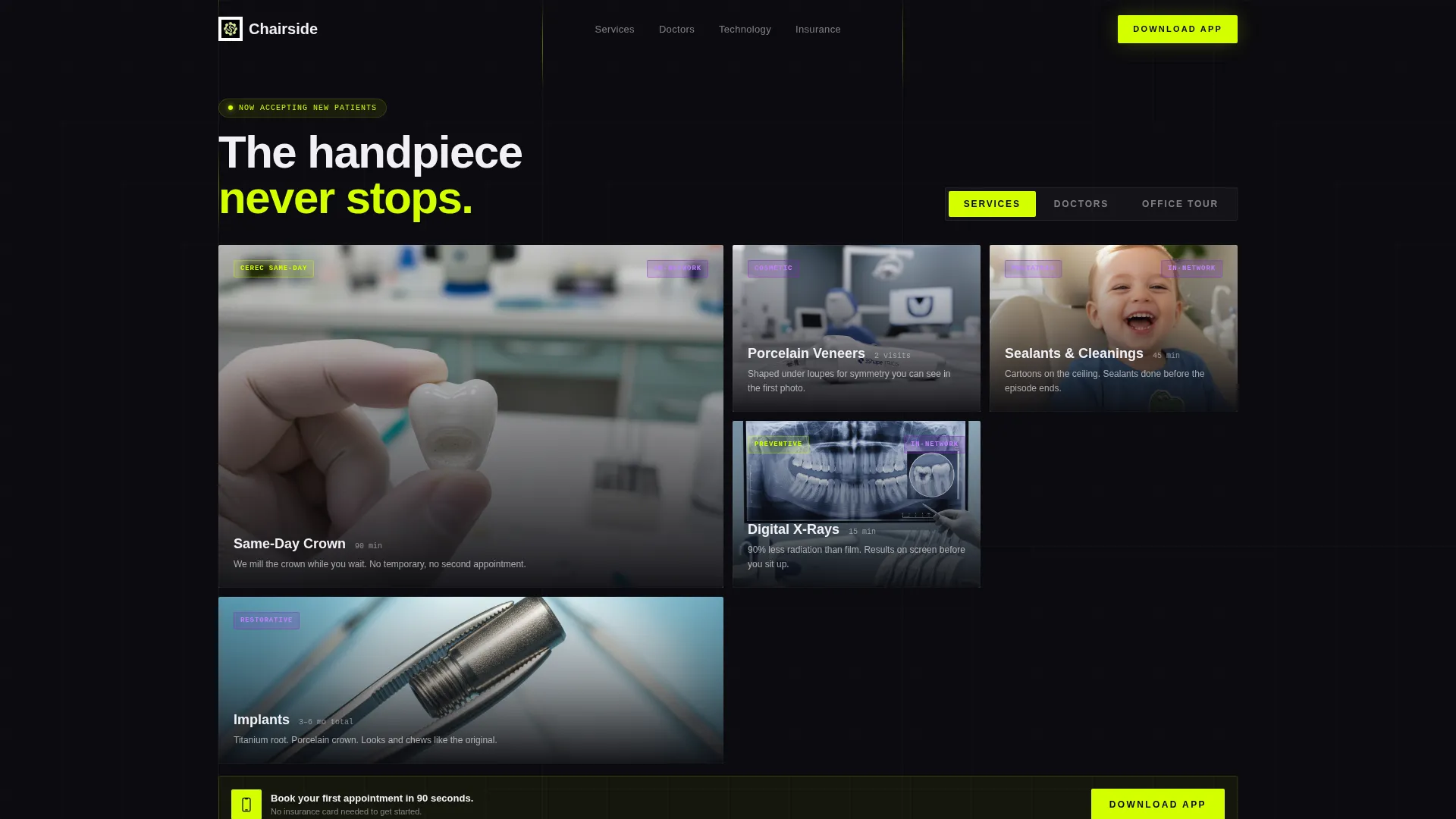 Modern Dental Team & Credentials Showcase Website Template