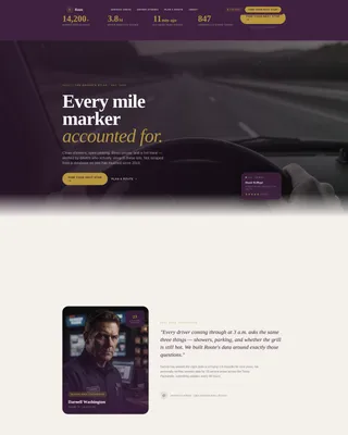 Truck Driver Pricing Website Template