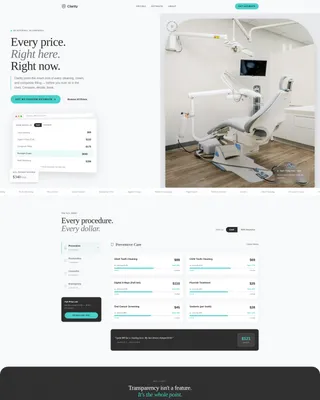 Dental Price Transparency & Cost Breakdown Website Template