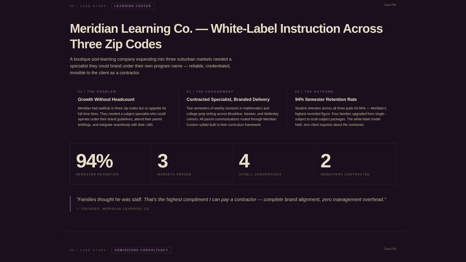 Tutor Portfolio Website Template