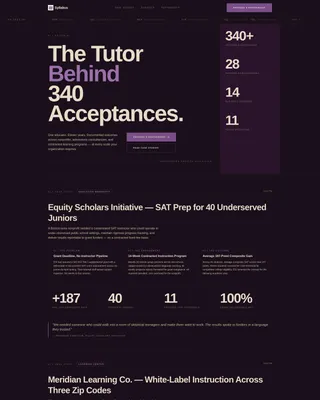 Tutor Portfolio Website Template
