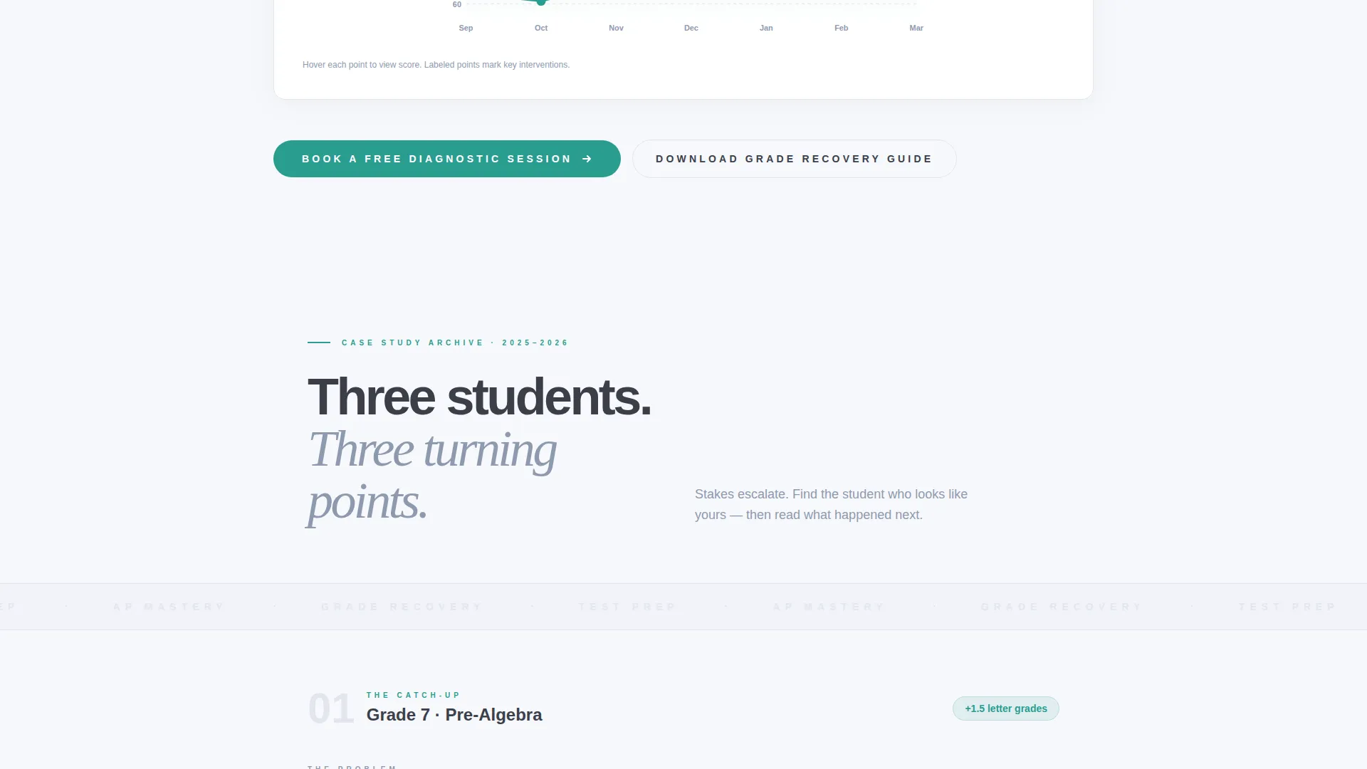 Tutoring Center Marketing Booking Website Template