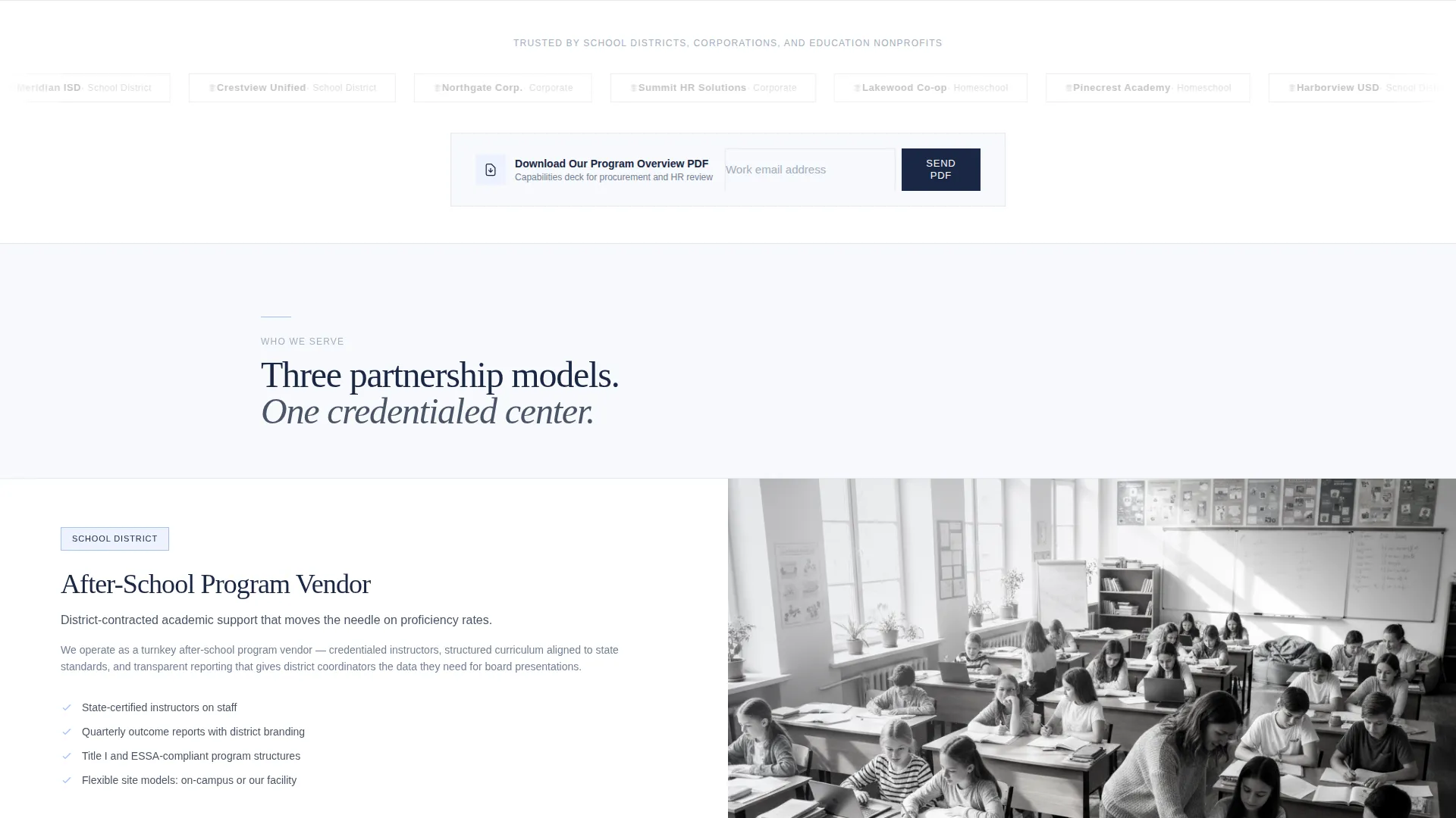 Tutoring Center Marketing Directory Website Template