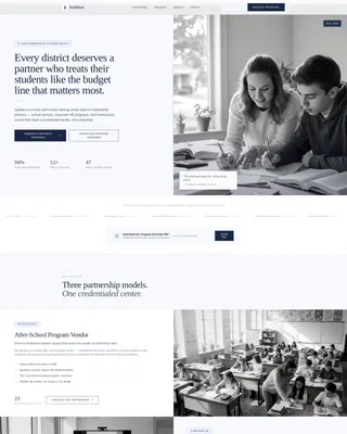 Tutoring Center Marketing Directory Website Template