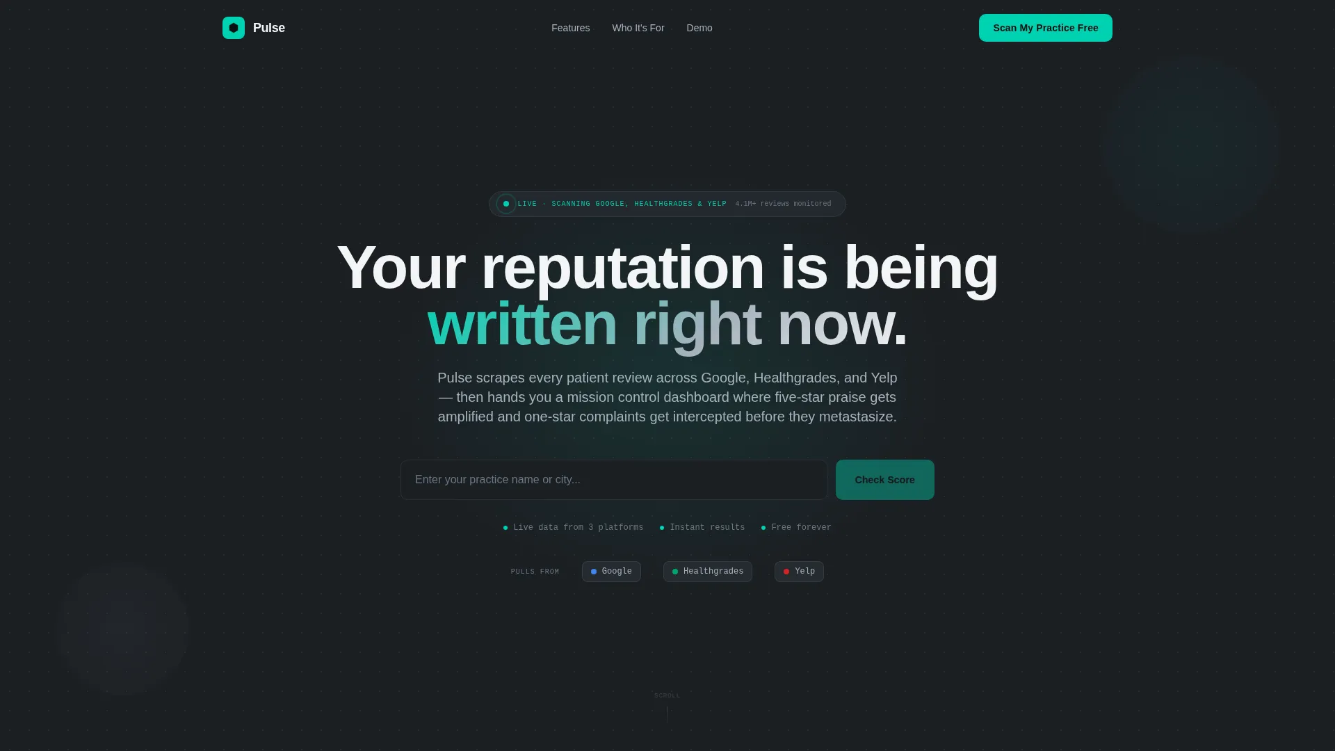 Dental Review Management Landing Page Template