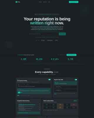 Dental Review Management Landing Page Template