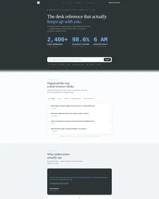 Underwriter Booking Website Template