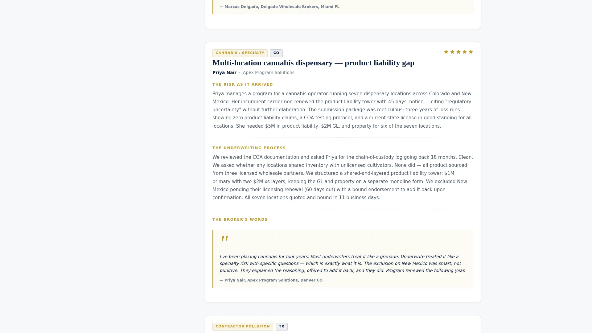 Underwriter Reviews Website Template