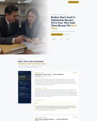 Underwriter Reviews Website Template