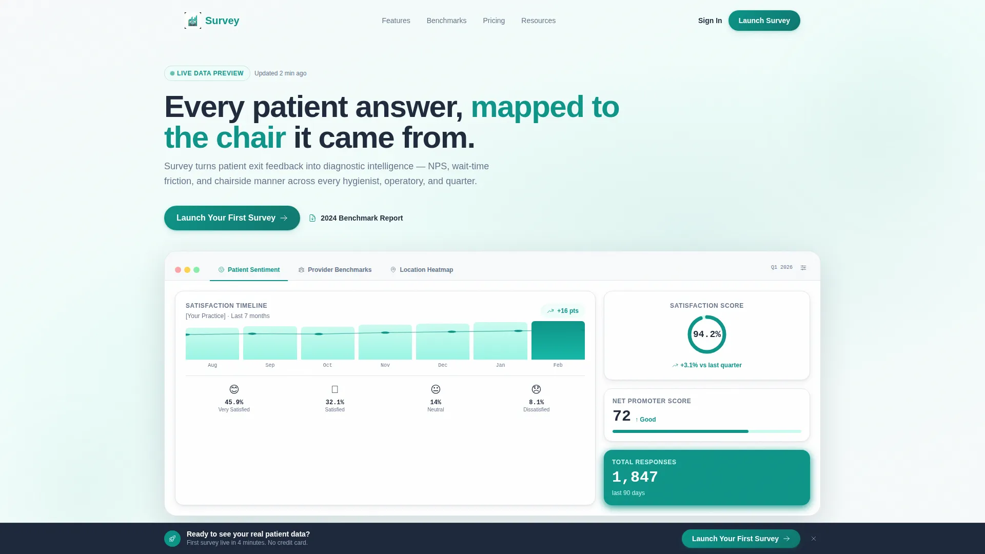 Dental Survey Landing Page Template