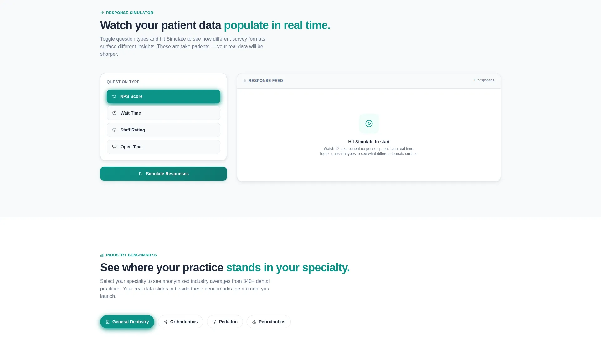 Dental Survey Landing Page Template