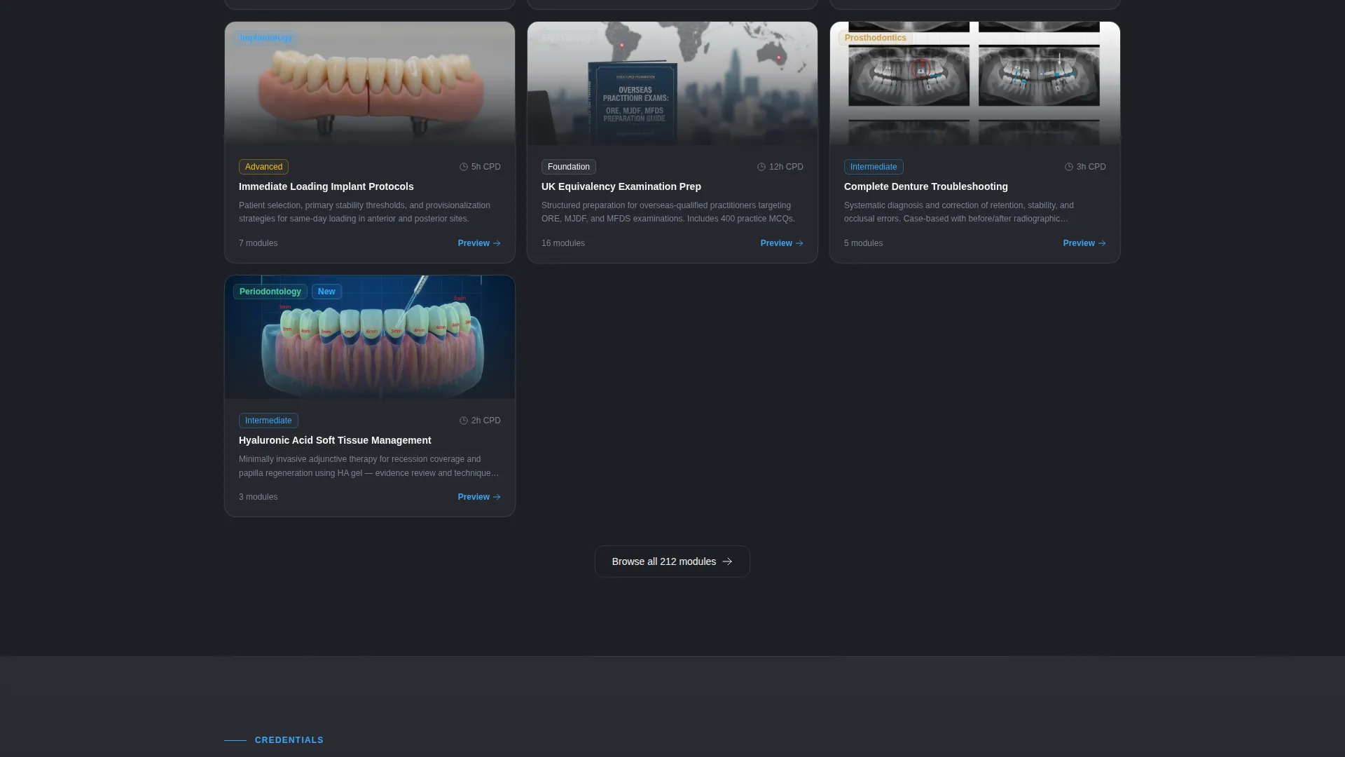 Dental Training Platform Landing Page Template