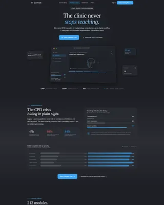 Dental Training Platform Landing Page Template