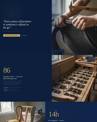 Upholsterer Business Professional Website Template