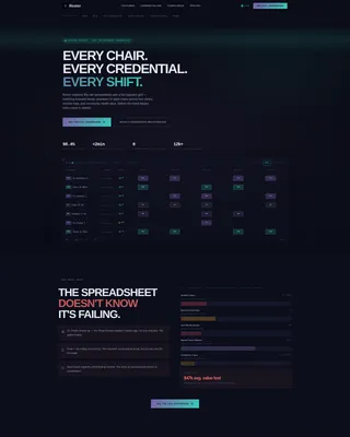 Dental Volunteer Scheduling Landing Page Template