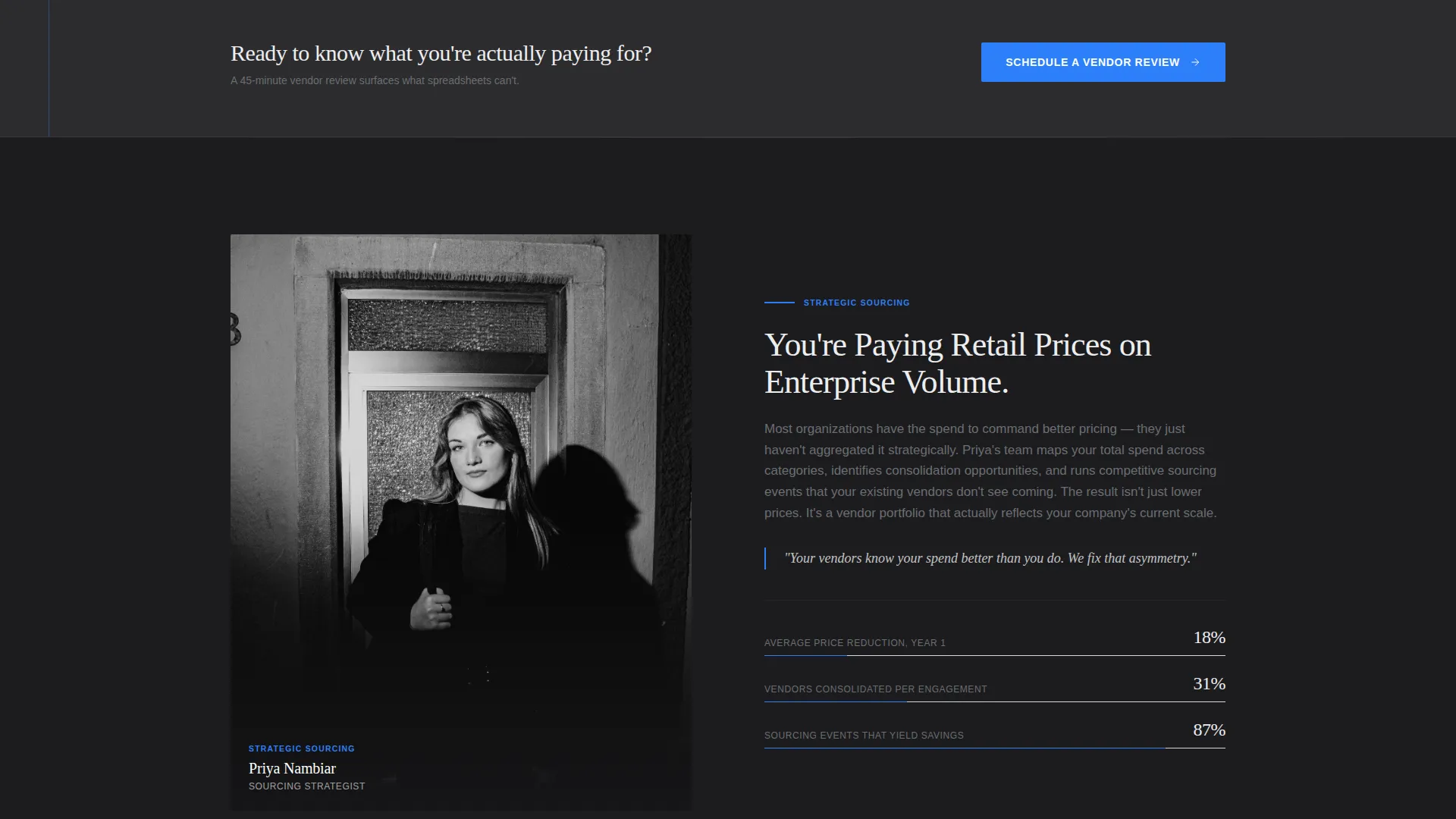 Supply Chain & Procurement Booking Website Template