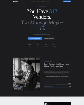 Supply Chain & Procurement Booking Website Template