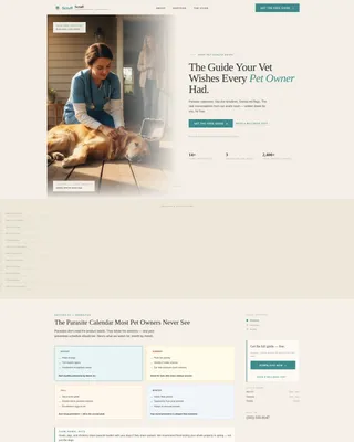 Veterinary Clinic Marketing Education Website Template