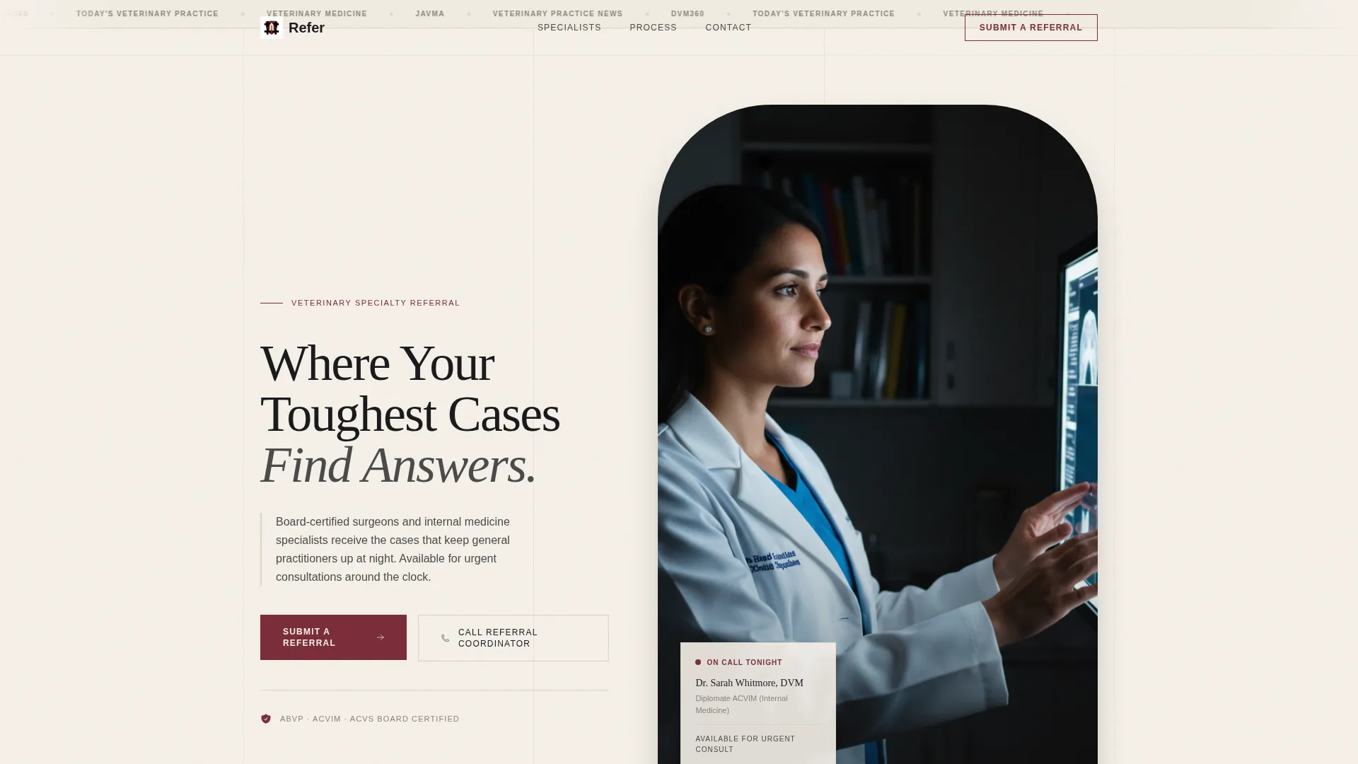 Veterinary Clinic Marketing Blog Website Template
