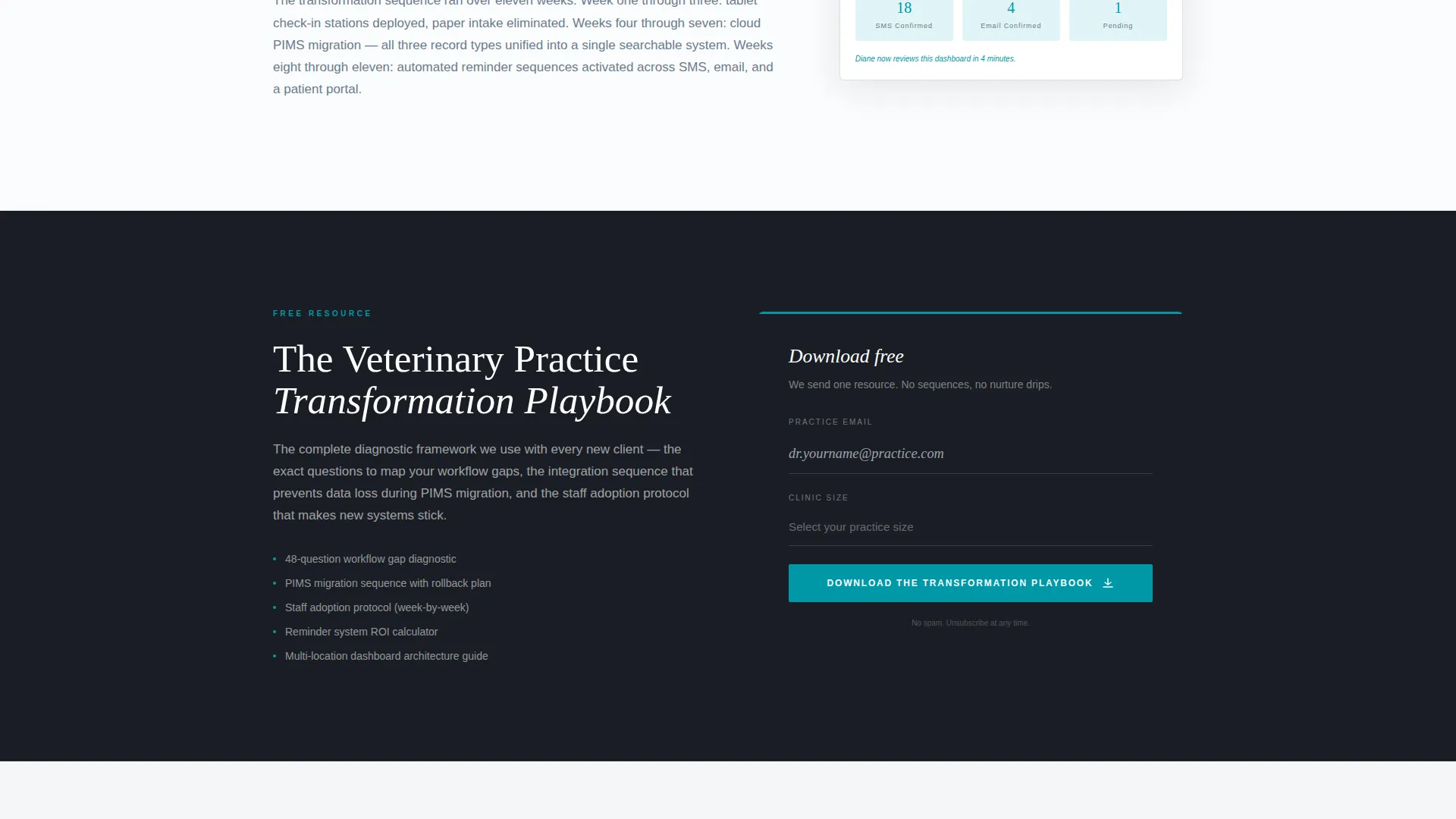 Veterinary Consulting Portfolio Website Template