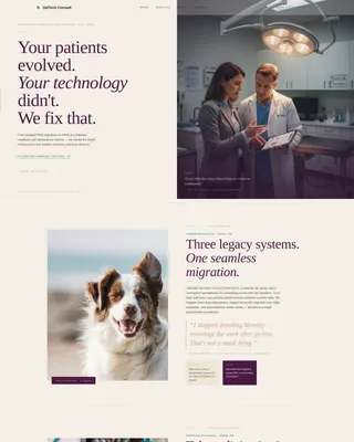 Veterinary Consulting Specialist Blog Website Template