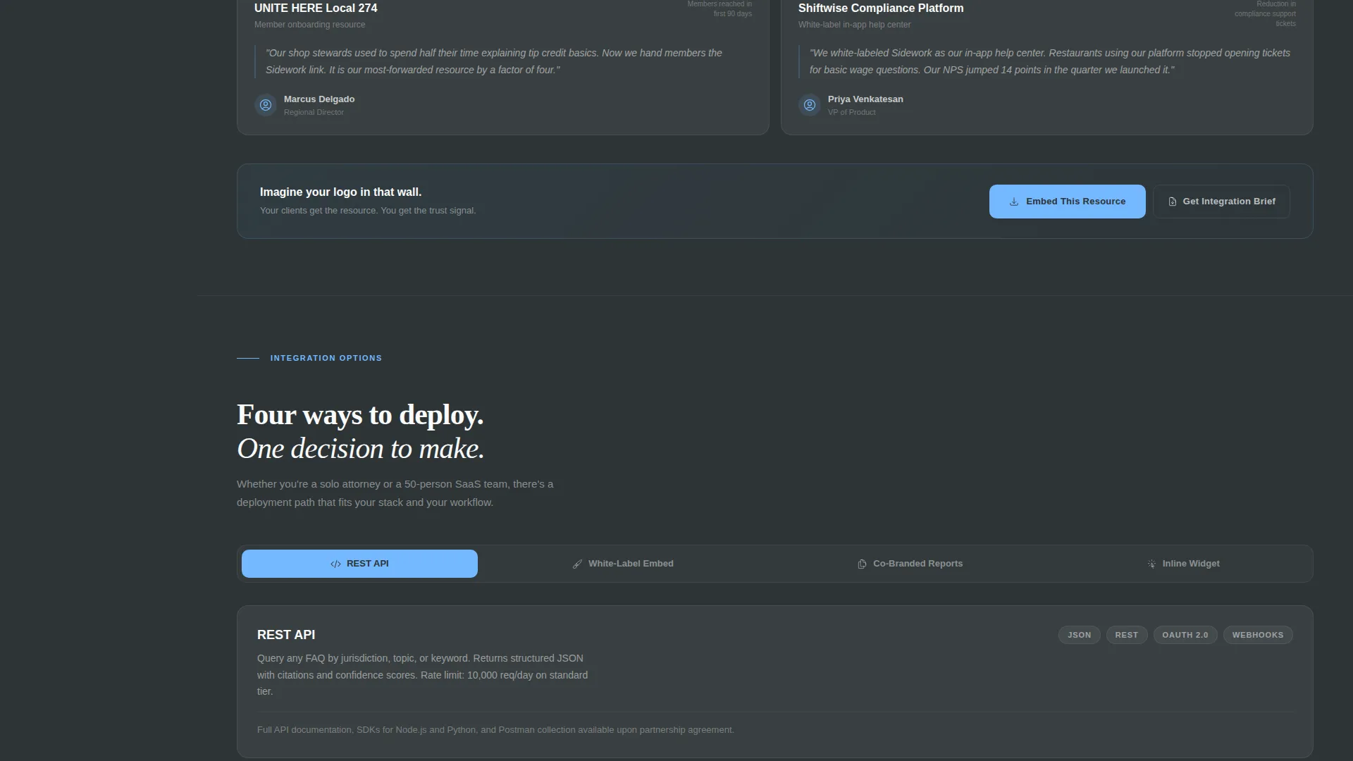Waiter & Server Privacy Policy Website Template