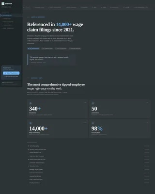 Waiter & Server Privacy Policy Website Template