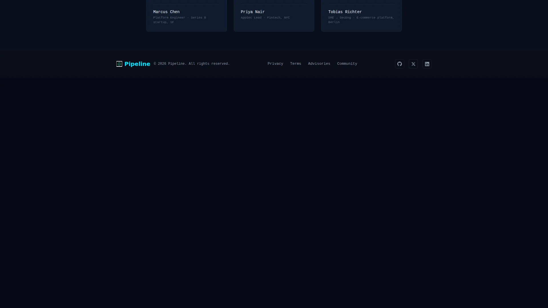 DevSecOps Platform Landing Page Template