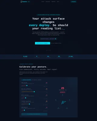DevSecOps Platform Landing Page Template