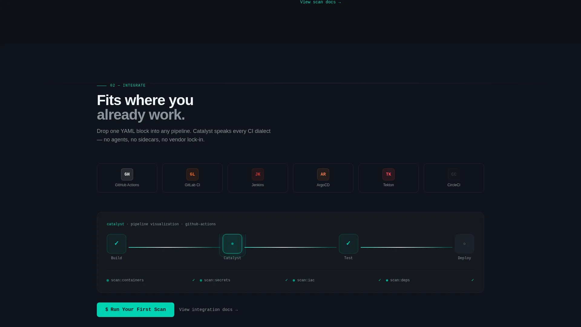 DevSecOps Open Source Landing Page Template