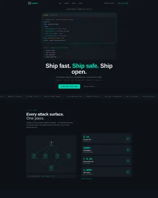DevSecOps Open Source Landing Page Template