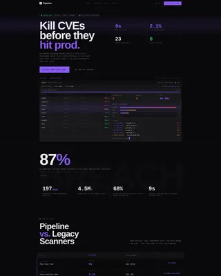 DevSecOps Platform Landing Page Template