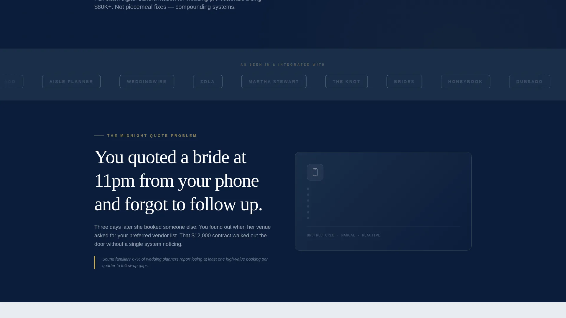 Wedding Consulting Specialist Professional Website Template