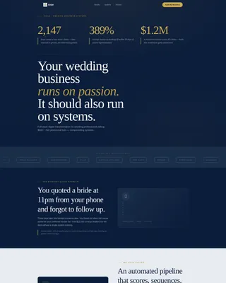 Wedding Consulting Specialist Professional Website Template