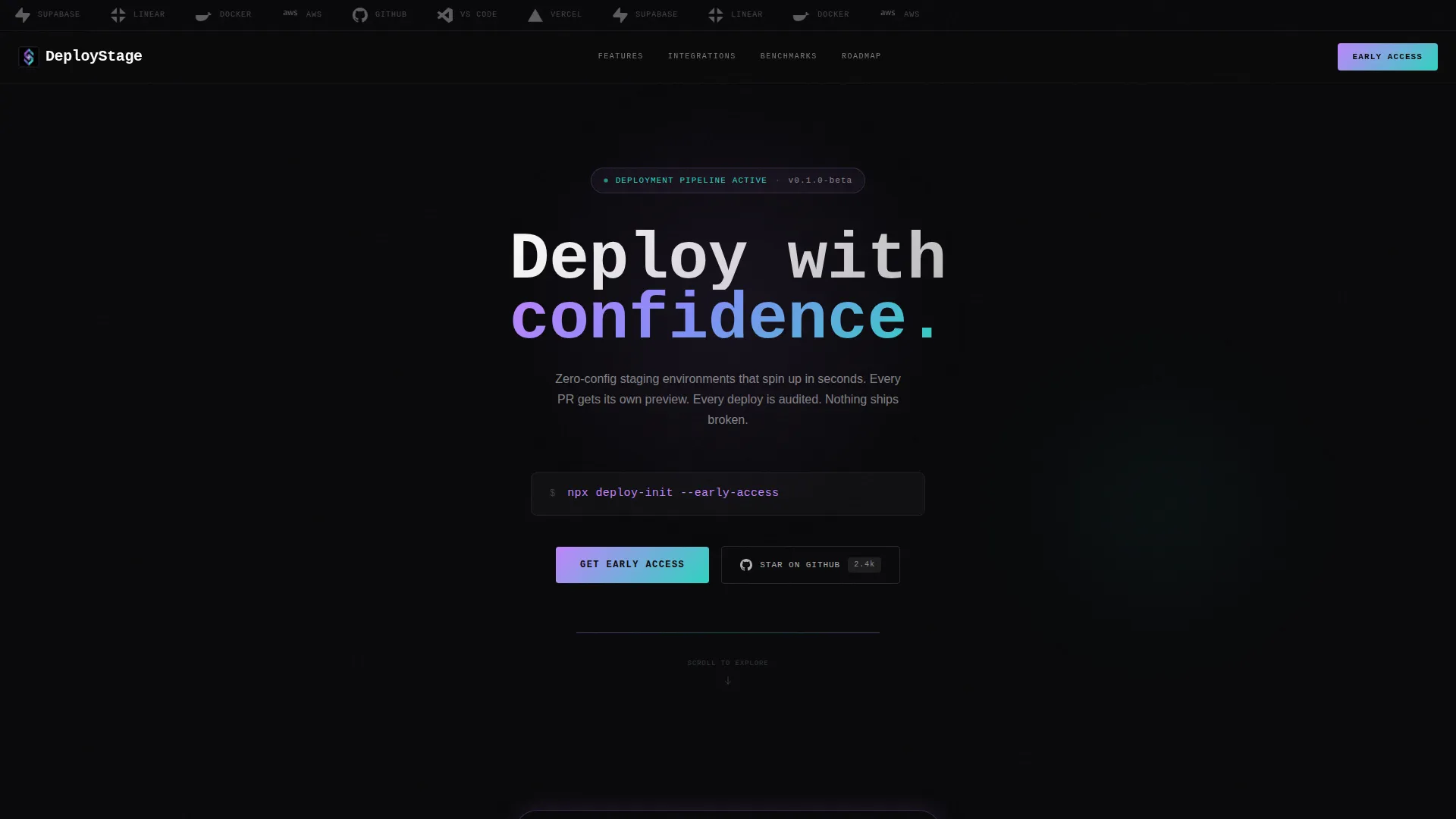 DevTools Coming Soon Landing Page Template