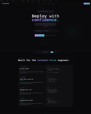 DevTools Coming Soon Landing Page Template